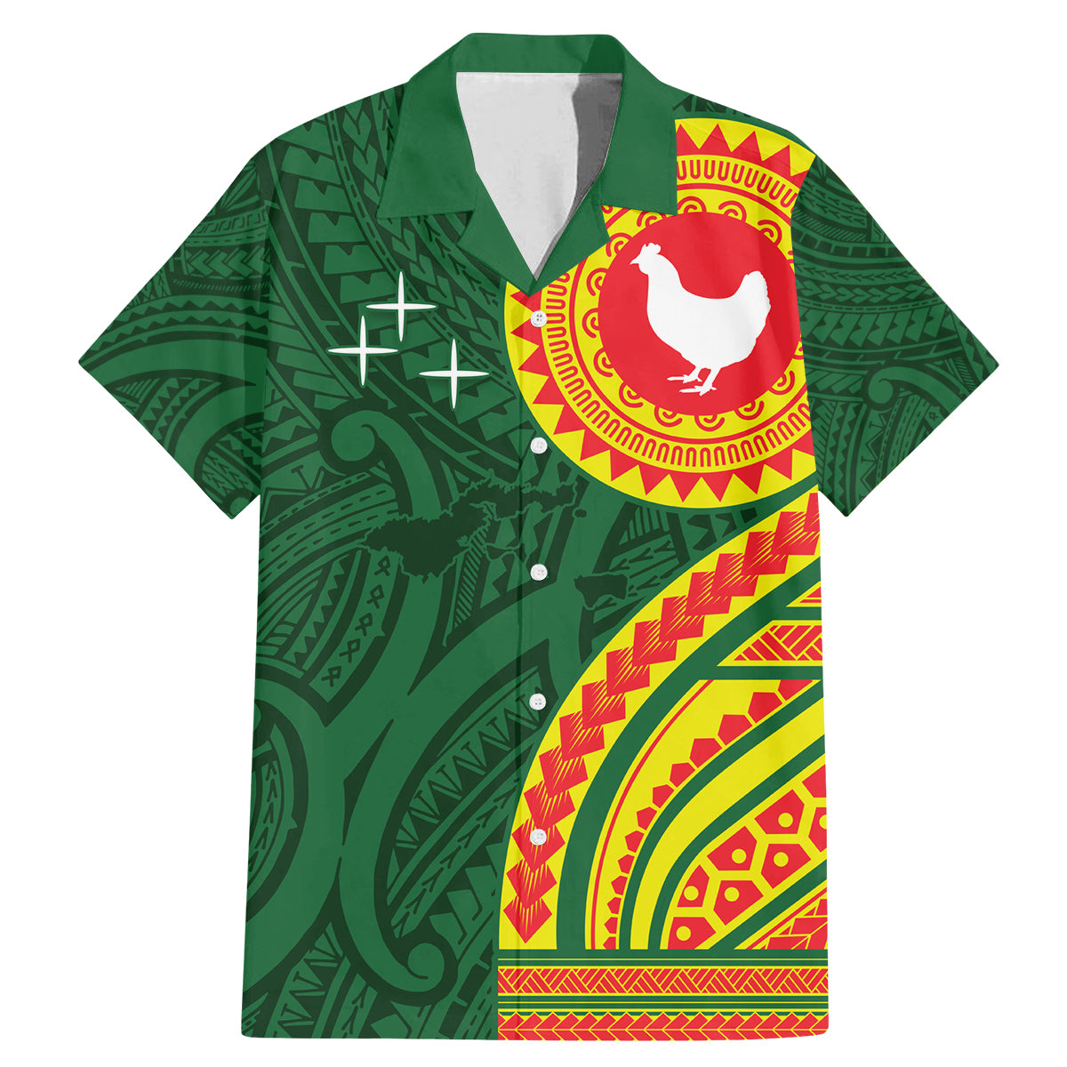 Manu'a Cession Day Family Matching Mermaid Dress and Hawaiian Shirt Polynesian Pattern