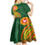 Manu'a Cession Day Kid Short Sleeve Dress Polynesian Pattern
