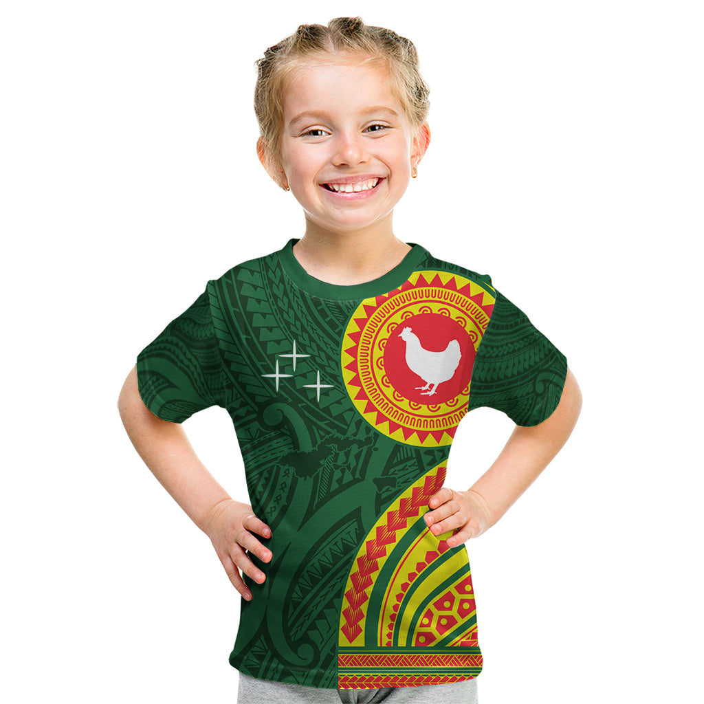 Manu'a Cession Day Kid T Shirt Polynesian Pattern
