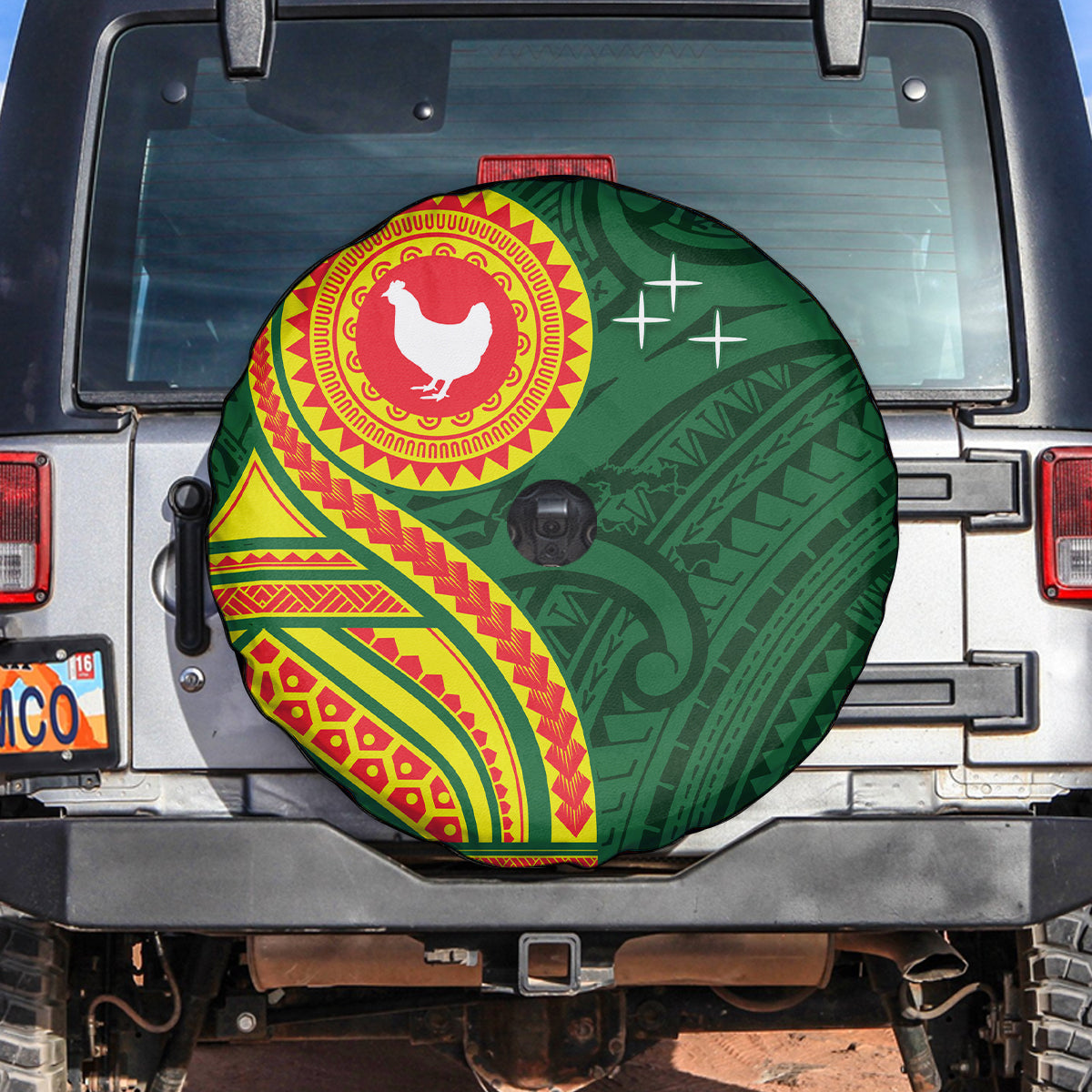 Manu'a Cession Day Spare Tire Cover Polynesian Pattern