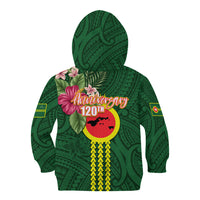 Manu'a Cession Day 120th Anniversary Kid Hoodie Polynesian Pattern and Hibiscus Flower