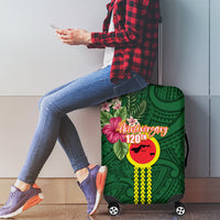 Manu'a Cession Day 120th Anniversary Luggage Cover Polynesian Pattern and Hibiscus Flower LT03 - Polynesian Pride