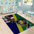 Manu'a Island and American Samoa Area Rug Rooster and Eagle Mascot