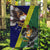 Manu'a Island and American Samoa Garden Flag Rooster and Eagle Mascot