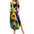 Manu'a Island and American Samoa Summer Maxi Dress Rooster and Eagle Mascot