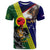 Manu'a Island and American Samoa T Shirt Rooster and Eagle Mascot