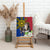 Philippines Lapu-Lapu Canvas Wall Art Filipino Sun Tattoo With Yakan Pattern