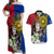 Philippines Lapu-Lapu Couples Matching Off Shoulder Maxi Dress and Hawaiian Shirt Filipino Sun Tattoo With Yakan Pattern