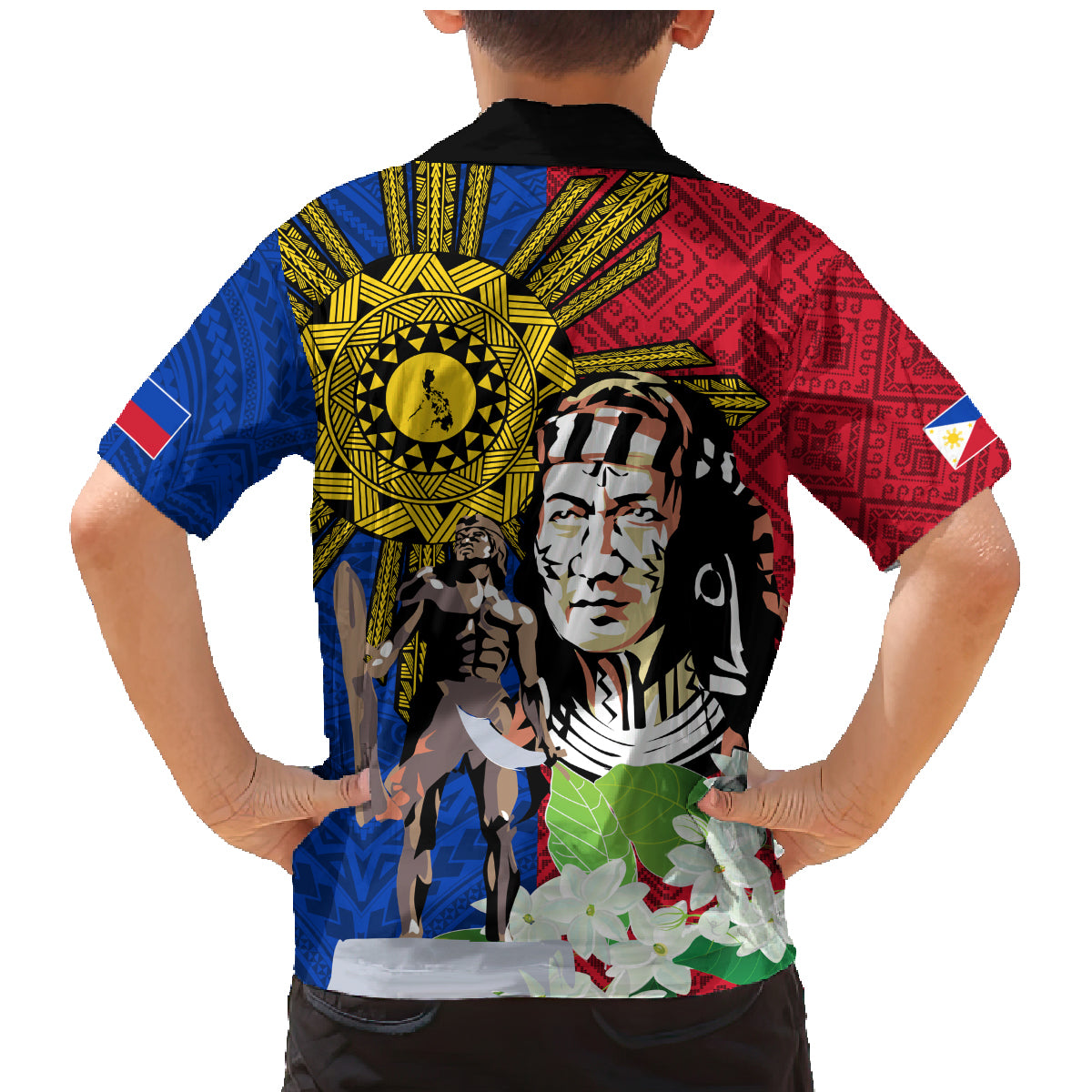 Philippines Lapu-Lapu Family Matching Mermaid Dress and Hawaiian Shirt Filipino Sun Tattoo With Yakan Pattern