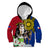 Philippines Lapu-Lapu Kid Hoodie Filipino Sun Tattoo With Yakan Pattern