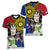 Philippines Lapu-Lapu Women V-Neck T-Shirt Filipino Sun Tattoo With Yakan Pattern