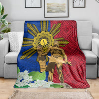 Philippines Lapu Lapu King Jasmine Flowers Blanket Filipino Sun Tattoo
