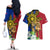 Philippines Lapu Lapu King Jasmine Flowers Couples Matching Off The Shoulder Long Sleeve Dress and Hawaiian Shirt Filipino Sun Tattoo