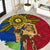 Philippines Lapu Lapu King Jasmine Flowers Round Carpet Filipino Sun Tattoo
