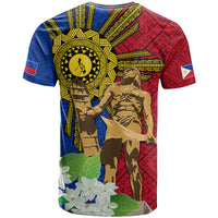 Philippines Lapu Lapu King Jasmine Flowers T Shirt Filipino Sun Tattoo