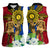 Philippines Lapu Lapu King Jasmine Flowers Women Sleeveless Polo Shirt Filipino Sun Tattoo