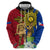 Philippines Lapu Lapu King Jasmine Flowers Zip Hoodie Filipino Sun Tattoo