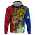 Philippines Lapu Lapu King Jasmine Flowers Zip Hoodie Filipino Sun Tattoo