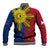 Philippines Sun Batok Tattoo Baseball Jacket Polynesian and Yakan Pattern