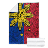 Philippines Sun Batok Tattoo Blanket Polynesian and Yakan Pattern
