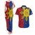 Philippines Sun Batok Tattoo Couples Matching Tank Maxi Dress and Hawaiian Shirt Polynesian and Yakan Pattern
