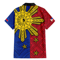 Philippines Sun Batok Tattoo Family Matching Mermaid Dress and Hawaiian Shirt Polynesian and Yakan Pattern