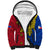 Philippines Sun Batok Tattoo Sherpa Hoodie Polynesian and Yakan Pattern
