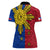 Philippines Sun Batok Tattoo Women Polo Shirt Polynesian and Yakan Pattern