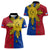 Philippines Sun Batok Tattoo Women Polo Shirt Polynesian and Yakan Pattern