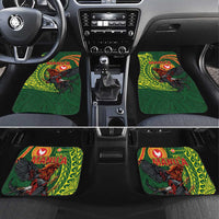Proud of Manu'a Islands Car Mats Rooster and Polynesian Art Wing Style