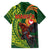 Proud of Manu'a Islands Family Matching Summer Maxi Dress and Hawaiian Shirt Rooster and Polynesian Art Wing Style