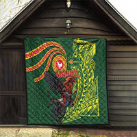 Proud of Manu'a Islands Quilt Rooster and Polynesian Art Wing Style