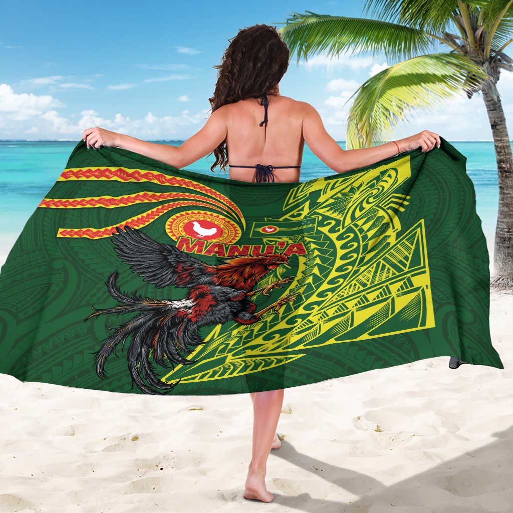 Proud of Manu'a Islands Sarong Rooster and Polynesian Art Wing Style
