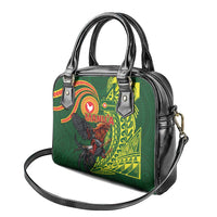 Proud of Manu'a Islands Shoulder Handbag Rooster and Polynesian Art Wing Style