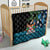 Fiji Day Quilt Palm Tree With Plumeria Tapa Tribal Pattern