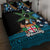 Fiji Day Quilt Bed Set Palm Tree With Plumeria Tapa Tribal Pattern