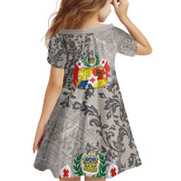 Tonga Culture Family Matching Tank Maxi Dress and Hawaiian Shirt Ngatu Pattern and Blooming Hibiscus LT03 - Polynesian Pride