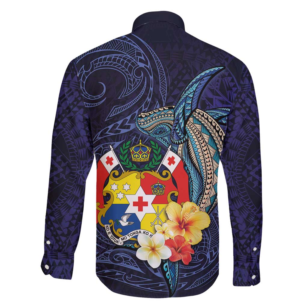 Tonga Vava'u Humpback Whale Blue Water Family Matching Tank Maxi Dress and Hawaiian Shirt Polynesian Hibiscus Flowers LT03 - Polynesian Pride