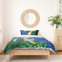 Solomon Islands Polynesian Tribal Shark and Crocodile Bedding Set