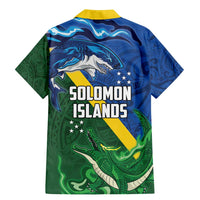 Solomon Islands Polynesian Tribal Shark and Crocodile Family Matching Mermaid Dress and Hawaiian Shirt