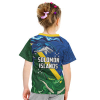 Solomon Islands Polynesian Tribal Shark and Crocodile Kid T Shirt