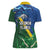Solomon Islands Polynesian Tribal Shark and Crocodile Women Polo Shirt