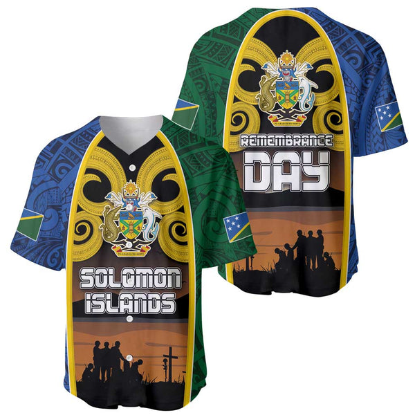Solomon Islands Day Baseball Jersey 44 Years Independence Anniversary Ver.01 LT13 main image 1