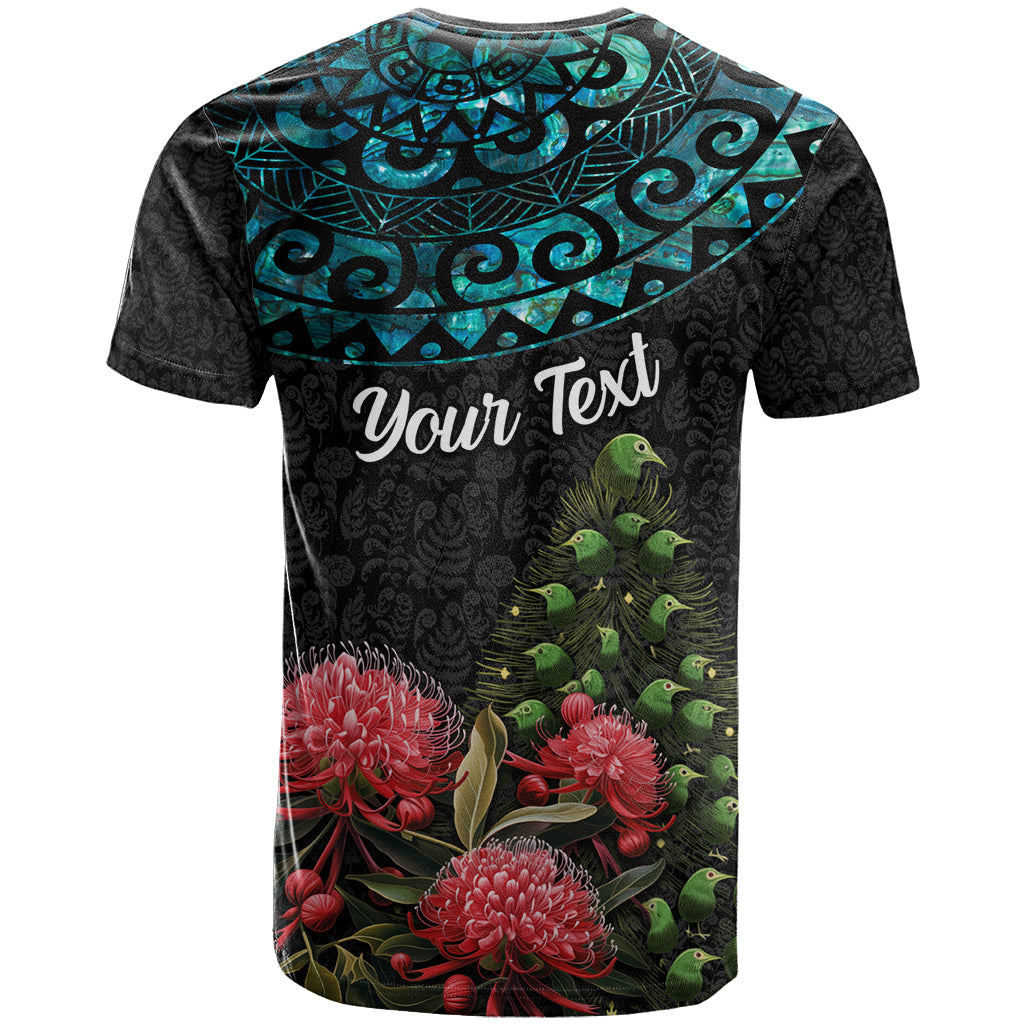 Personalized New Zealand Christmas T Shirt Maori Santa Pikorua and Pohutukawa Meri Kirihimete LT03 - Polynesian Pride