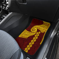 Tonga High School Car Mats Traditional Ngatu and Polynesian Pattern LT03 - Polynesian Pride