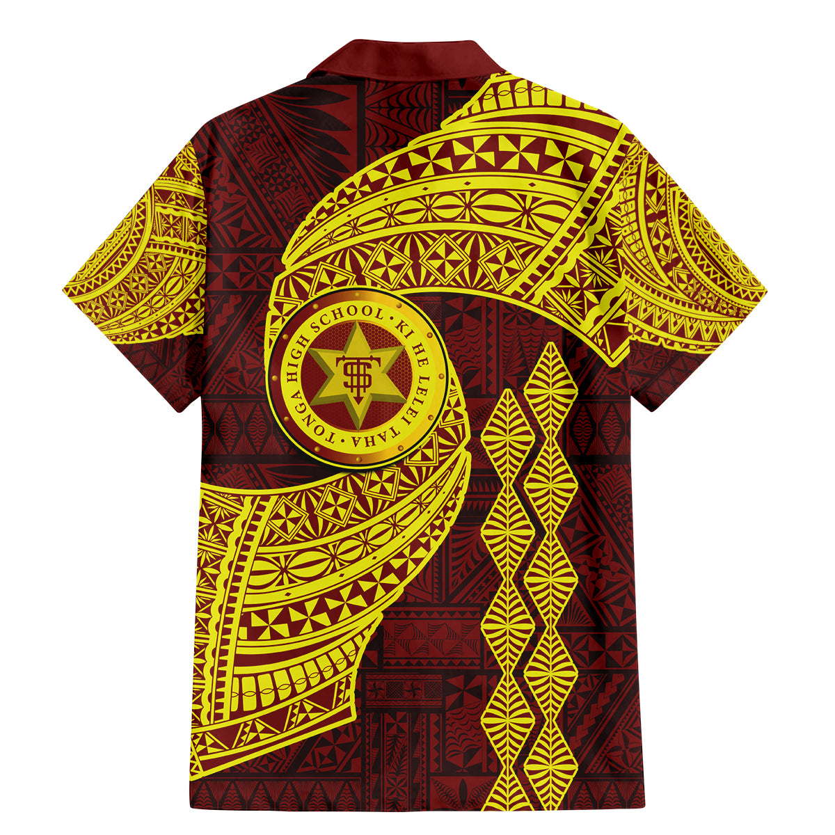 Tonga High School Family Matching Mermaid Dress and Hawaiian Shirt Traditional Ngatu and Polynesian Pattern LT03 - Polynesian Pride