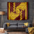 Tonga High School Tapestry Traditional Ngatu and Polynesian Pattern LT03 Yellow - Polynesian Pride