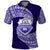 Tonga Tupou High School Polo Shirt Traditional Ngatu and Polynesian Pattern LT03 Blue - Polynesian Pride