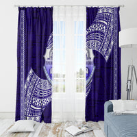 Tonga Tupou High School Window Curtain Traditional Ngatu and Polynesian Pattern LT03 - Polynesian Pride
