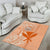 Kanaka Maoli Tropical Flowers with Kakau Tribal Area Rug Peach Fuzz Color LT03 - Polynesian Pride